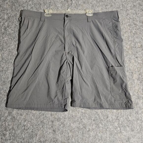 Wrangler Shorts Mens 48 Gray Performance Outdoor Utility Nylon Stretch Pockets - Picture 1 of 7